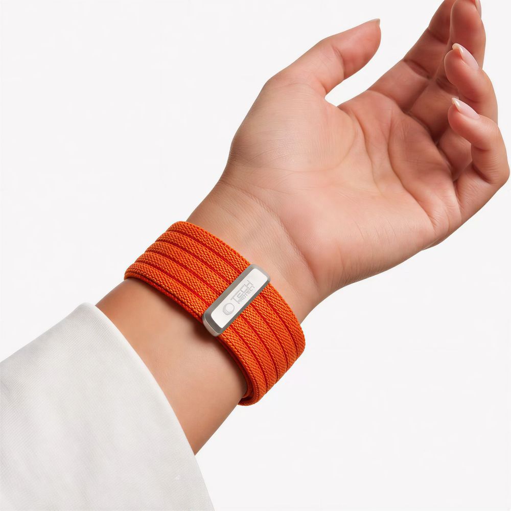 Tech-Protect Nylon Sport dirželis Apple Watch 44 / 45 / 46 / 49 mm - Oranžinis -- Apple Watch 44mm / Apple Watch 45mm /...