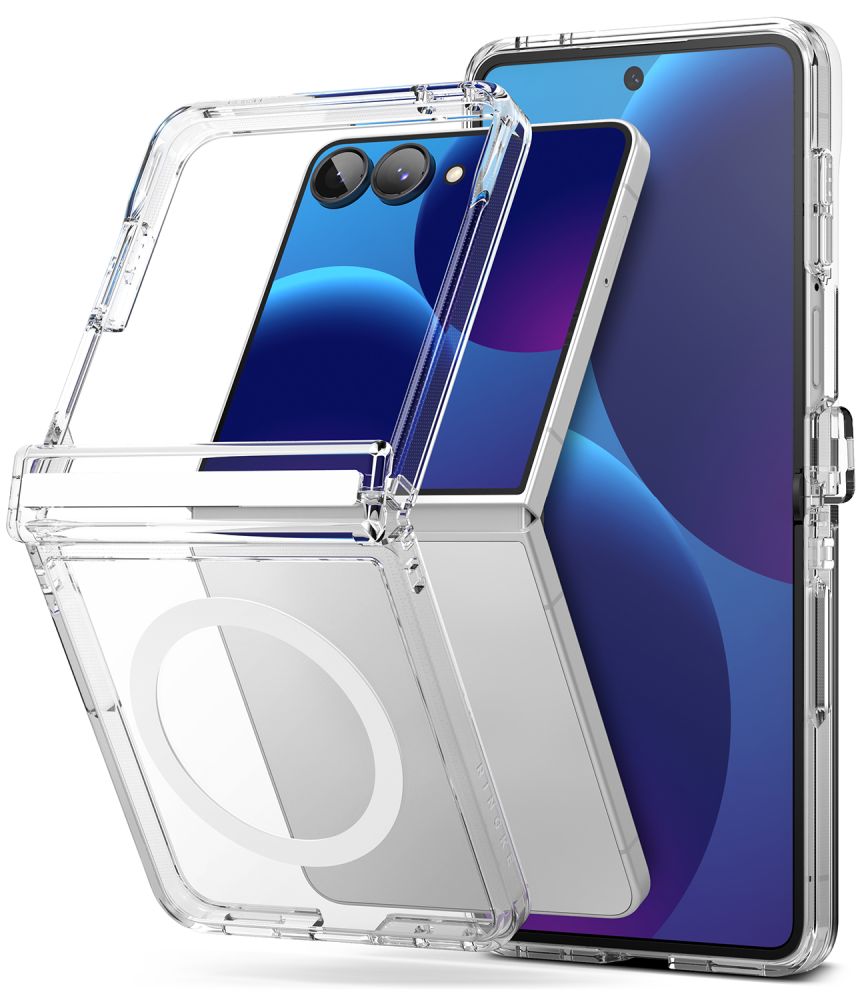 Ringke Fusion Flap Magnetic MagSafe Dėklas Samsung Galaxy Z Flip 8 - Skaidrus -- Samsung Galaxy Z Flip 8