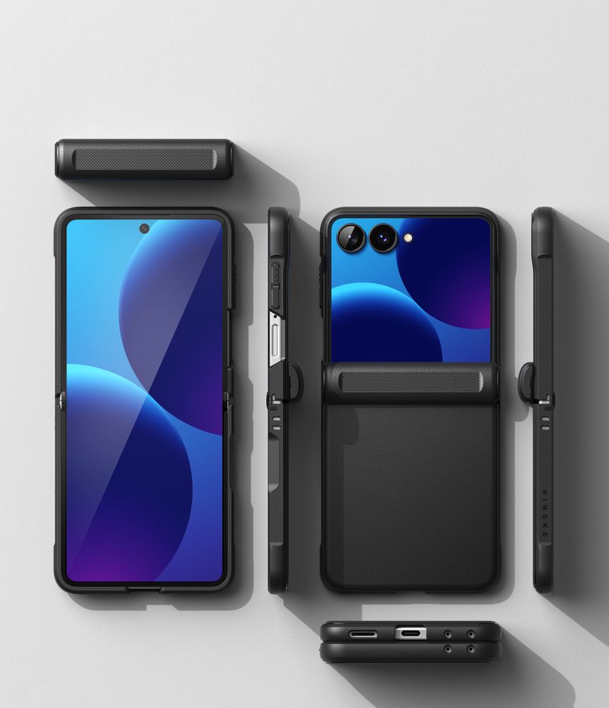 Ringke Onyx Flap Dėklas Samsung Galaxy Z Flip 8 - Juodas -- Samsung Galaxy Z Flip 8