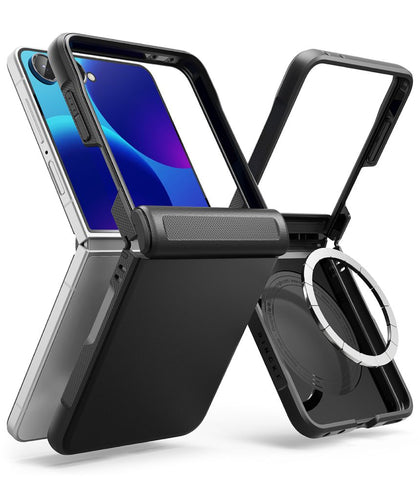 Ringke Onyx Flap Magsafe dėklas Samsung Galaxy Z Flip 8 - Juodas -- Samsung Galaxy Z Flip 8