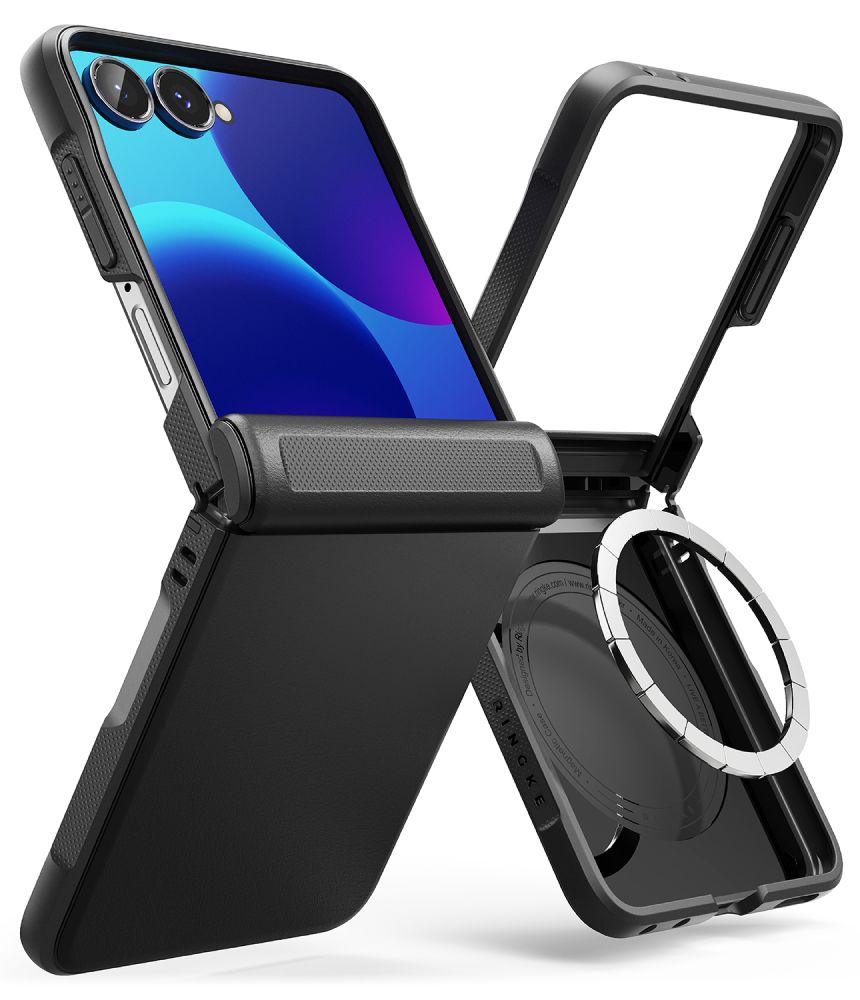 Ringke Onyx Flap Magsafe dėklas Samsung Galaxy Z Flip 8 - Juodas -- Samsung Galaxy Z Flip 8