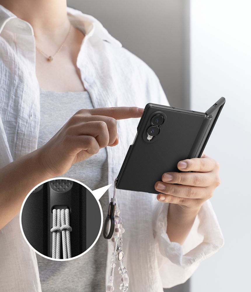 Ringke Onyx Flap Magsafe dėklas Samsung Galaxy Z Fold 8 - Juodas -- Samsung Galaxy Z Fold 8