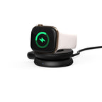 Tech-Protect A55 2in1 MagSafe 25W Qi2.2 Belaidis Krauntuvas + USB-C / USB-C Kabelis 100cm - Juoda -- Cell phone chargers