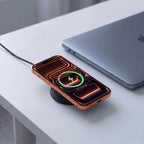 Tech-Protect A55 2in1 MagSafe 25W Qi2.2 Belaidis Krauntuvas + USB-C / USB-C Kabelis 100cm - Juoda -- Cell phone chargers
