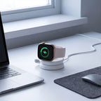 Tech-Protect A55 2in1 MagSafe 25W Qi2.2 Belaidis Krauntuvas + USB-C / USB-C Kabelis 100cm - Balta -- Cell phone chargers