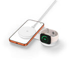 Tech-Protect A55 2in1 MagSafe 25W Qi2.2 Belaidis Krauntuvas + USB-C / USB-C Kabelis 100cm - Balta -- Cell phone chargers