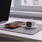 Tech-Protect A55 2in1 MagSafe 25W Qi2.2 Belaidis Krauntuvas + USB-C / USB-C Kabelis 100cm - Balta -- Cell phone chargers