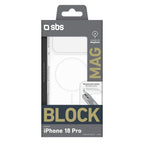 Dėklas SBS Block skirtas iPhone 18 Pro, suderinamas su MagSafe - baltas -- iPhone 18 Pro