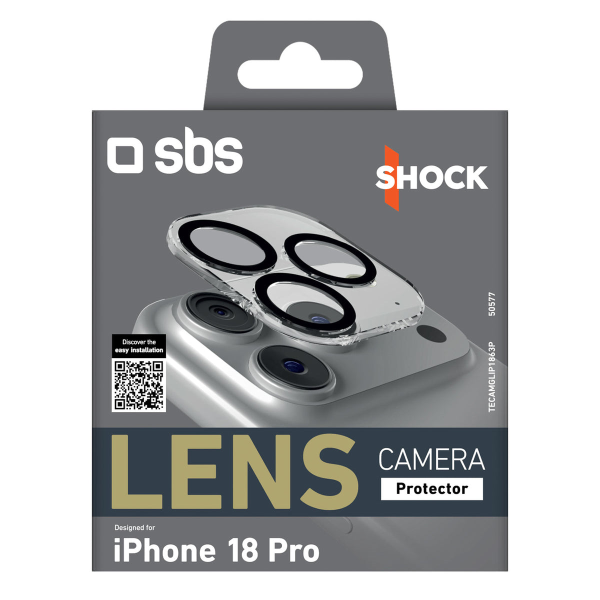 SBS objektyvo apsauga iPhone 18 Pro -- iPhone 18 Pro