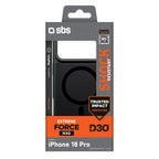 SBS D3O Force dėklas skirtas iPhone 18 Pro, suderinamas su MagSafe - juodas -- iPhone 18 Pro