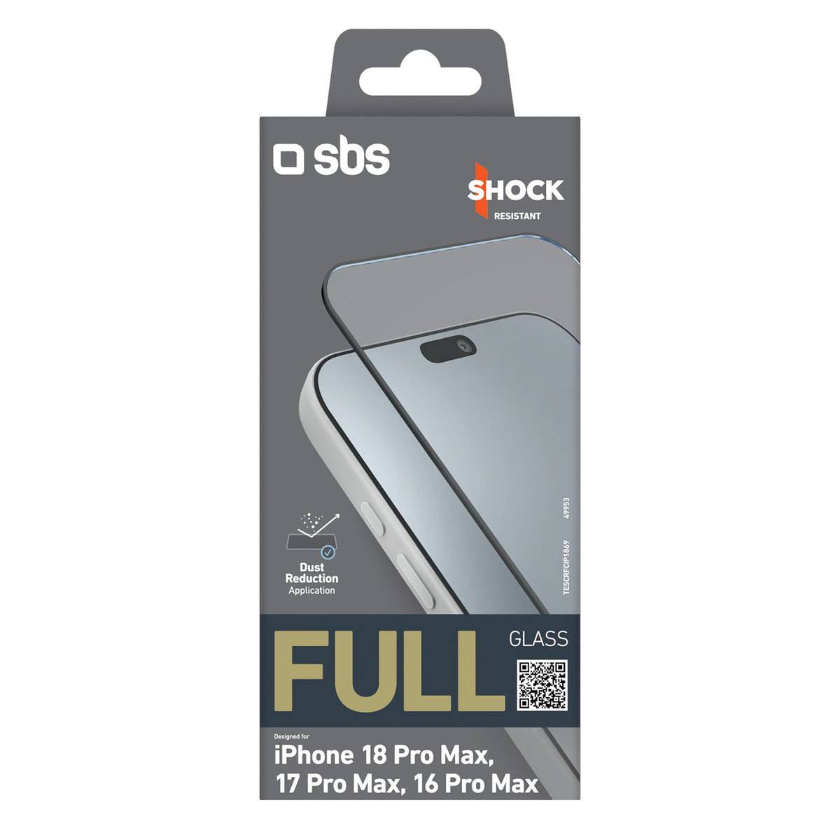 SBS Full Glass grūdintas stiklas iPhone 18 Pro Max / 17 Pro Max / 16 Pro Max -- iPhone 18 Pro Max / iPhone 17 Pro Max /...