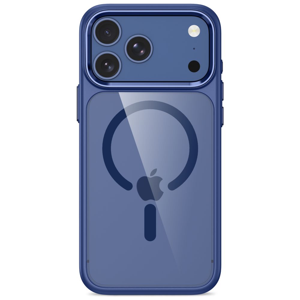 Tech-Protect Magmat MagSafe CC dėklas Apple iPhone 17 Pro Max / 18 Pro Max - Skaidrus tamsiai mėlynas -- iPhone 17 Pro...