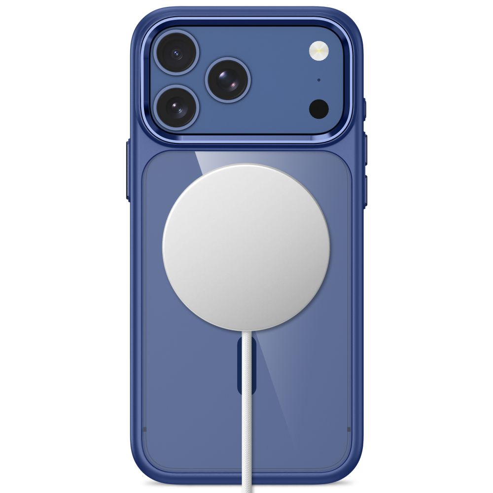 Tech-Protect Magmat MagSafe CC dėklas Apple iPhone 17 Pro Max / 18 Pro Max - Skaidrus tamsiai mėlynas -- iPhone 17 Pro...