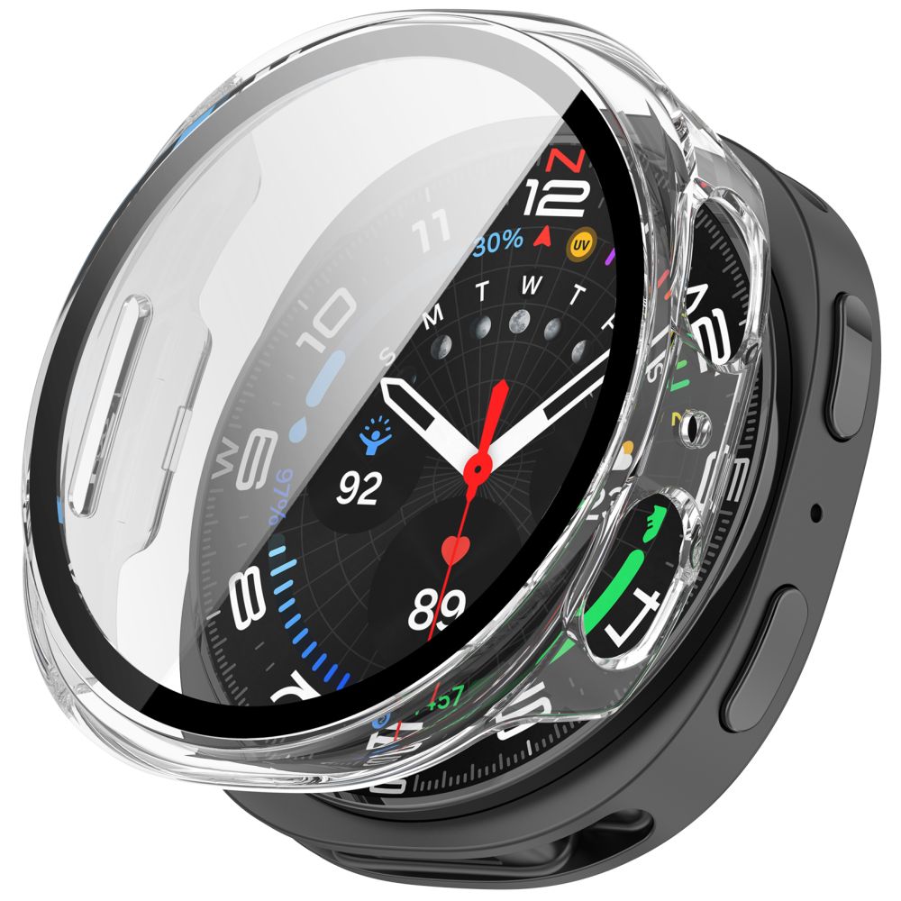 Tech-Protect Defense 2-paketo dėklas Samsung Galaxy Watch 40mm - Skaidrus matinis juodas -- Samsung Galaxy Watch 40mm