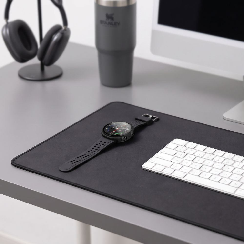 Tech-Protect Defense 2-paketo dėklas Samsung Galaxy Watch 44mm - Skaidrus matinis juodas -- Samsung Galaxy Watch 44mm