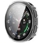 Tech-Protect Defense 2-paketo dėklas Samsung Galaxy Watch 44mm - Skaidrus matinis juodas -- Samsung Galaxy Watch 44mm
