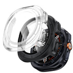 Tech-Protect Defense 2-paketo dėklas Samsung Galaxy Watch Ultra 47mm - Skaidrus matinis juodas -- Samsung Galaxy Watch...