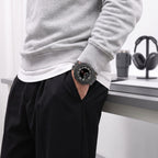 Tech-Protect Defense 2-paketo dėklas Samsung Galaxy Watch Ultra 47mm - Skaidrus matinis juodas -- Samsung Galaxy Watch...