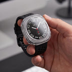 Tech-Protect Defense 2-paketo dėklas Samsung Galaxy Watch Ultra 47mm - Skaidrus matinis juodas -- Samsung Galaxy Watch...