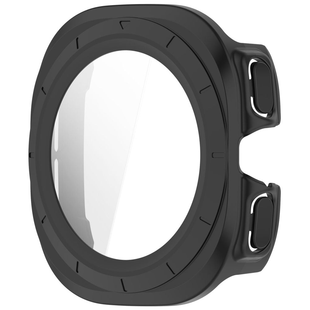 Tech-Protect Defense 2-paketo dėklas Samsung Galaxy Watch Ultra 47mm - Skaidrus matinis juodas -- Samsung Galaxy Watch...