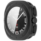 Tech-Protect Defense 2-paketo dėklas Samsung Galaxy Watch Ultra 47mm - Skaidrus matinis juodas -- Samsung Galaxy Watch...