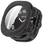 Tech-Protect Defense 2-paketo dėklas Samsung Galaxy Watch Ultra 47mm - Skaidrus matinis juodas -- Samsung Galaxy Watch...