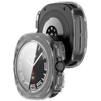 Tech-Protect Defense 2-paketo dėklas Samsung Galaxy Watch Ultra 47mm - Skaidrus matinis juodas -- Samsung Galaxy Watch...