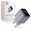 Tech-Protect PowerVision NC45W-GaN 1-prievado PD 45W Sienos Krauntuvas - Tamsiai Pilka -- Cell phone chargers