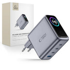 Tech-Protect PowerVision NC140W-GaN 4-prievadų PD 140W / QC3.0 Sienos Krauntuvas - Tamsiai Pilka -- Cell phone chargers