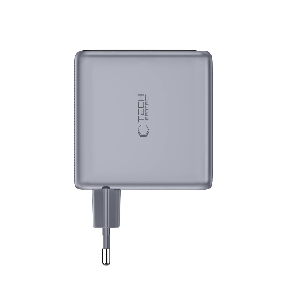 Tech-Protect PowerVision NC140W-GaN 4-prievadų PD 140W / QC3.0 Sienos Krauntuvas - Tamsiai Pilka -- Cell phone chargers
