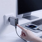 Tech-Protect PowerVision NC140W-GaN 4-prievadų PD 140W / QC3.0 Sienos Krauntuvas - Tamsiai Pilka -- Cell phone chargers