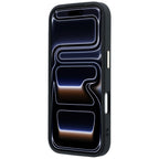 Guess 4G & Big Resin Logo dėklas iPhone 17 Pro Max / 18 Pro Max - juodas -- iPhone 17 Pro Max / iPhone 18 Pro Max
