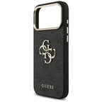 Guess 4G Big 4G Classic Logo dėklas iPhone 17 Pro Max / 18 Pro Max - juodas ir aukso spalva -- iPhone 17 Pro Max / iPhone...