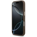 Guess 4G Big 4G Classic Logo dėklas iPhone 17 Pro / 18 Pro - ruda ir aukso spalva -- iPhone 17 Pro / iPhone 18 Pro