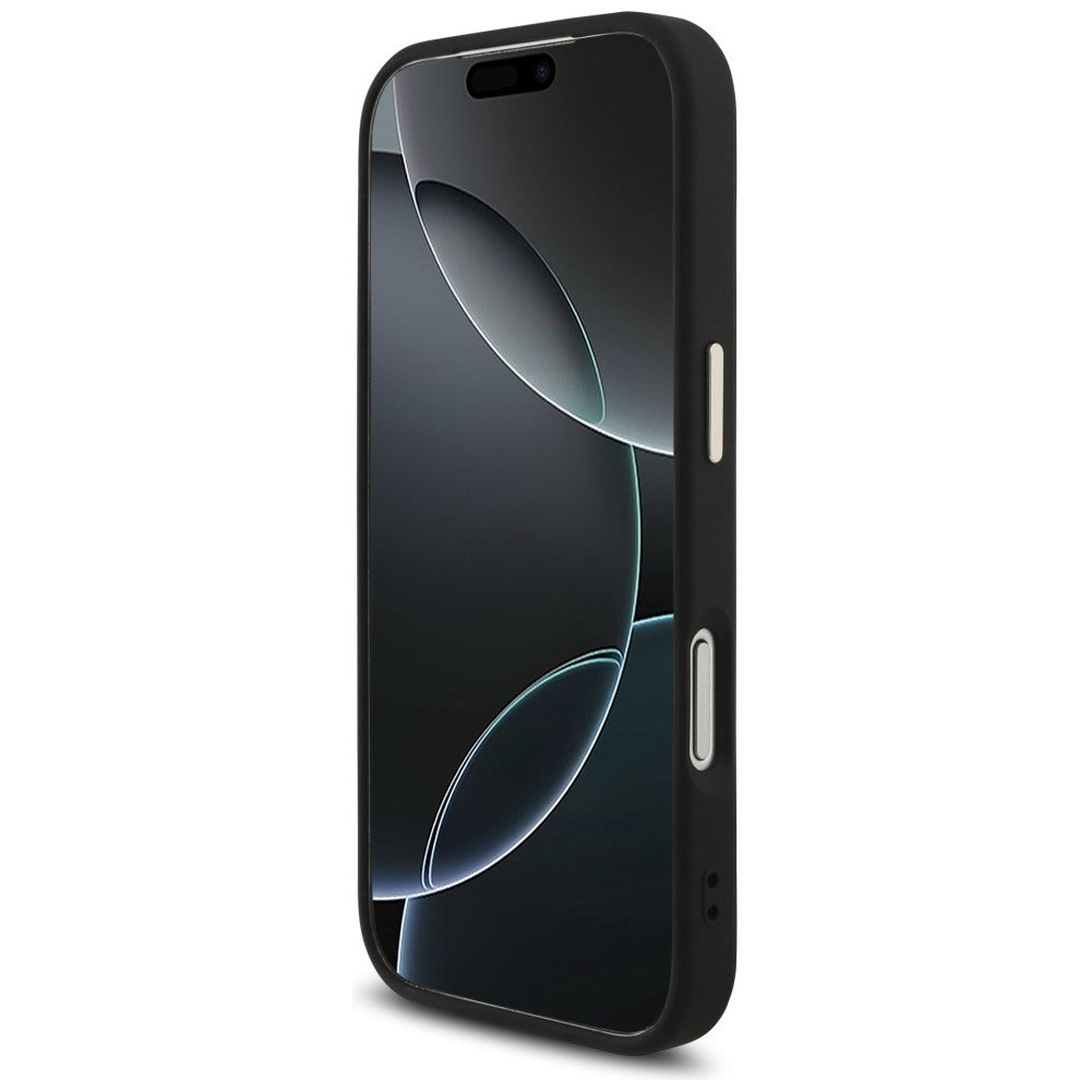 Guess 4G Big 4G Classic Logo dėklas iPhone 17 Pro / 18 Pro - juodas ir aukso spalva -- iPhone 17 Pro / iPhone 18 Pro