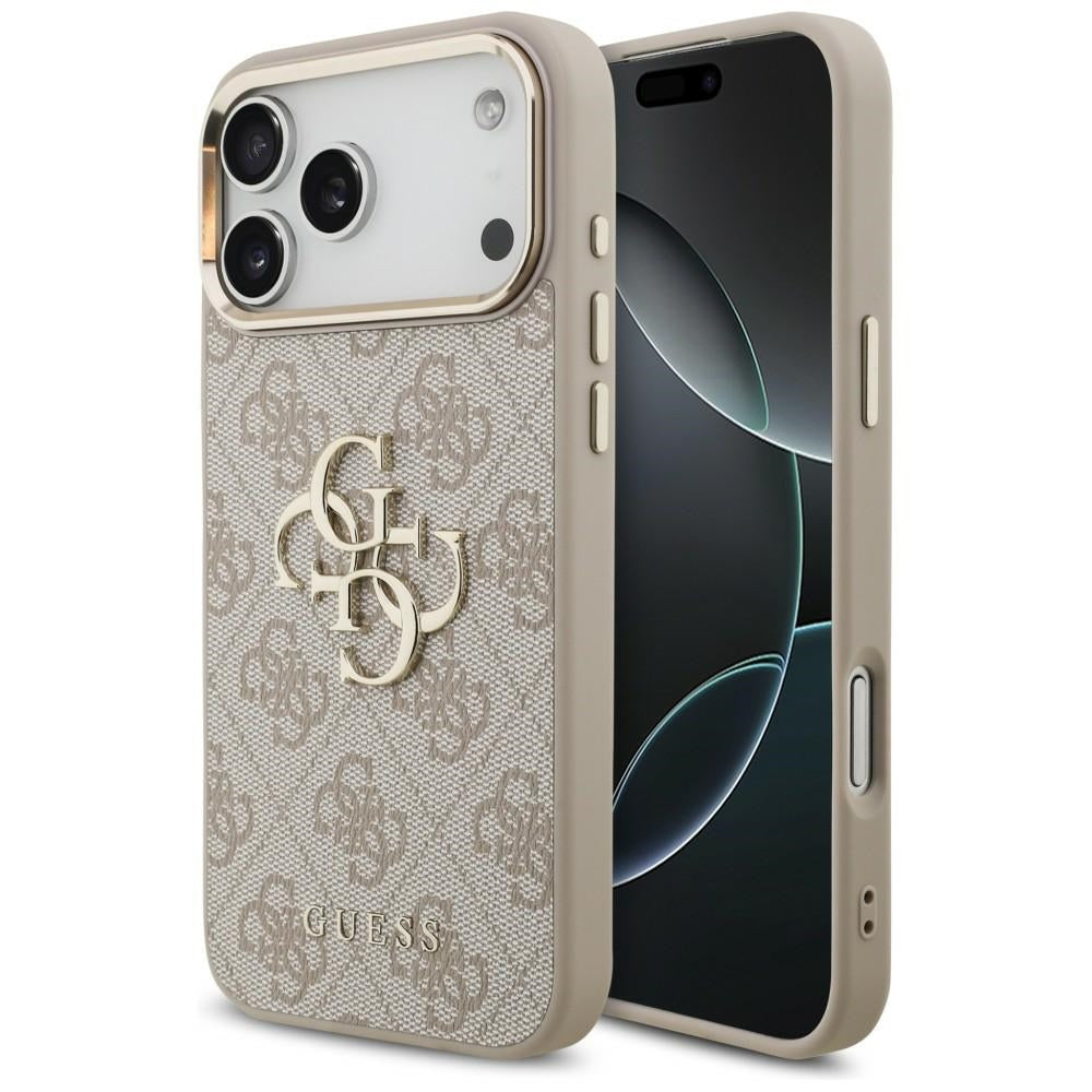 Guess 4G Big 4G Classic Logo dėklas skirtas iPhone 17 Pro Max / 18 Pro Max - Rožinis auksas -- iPhone 17 Pro Max / iPhone...