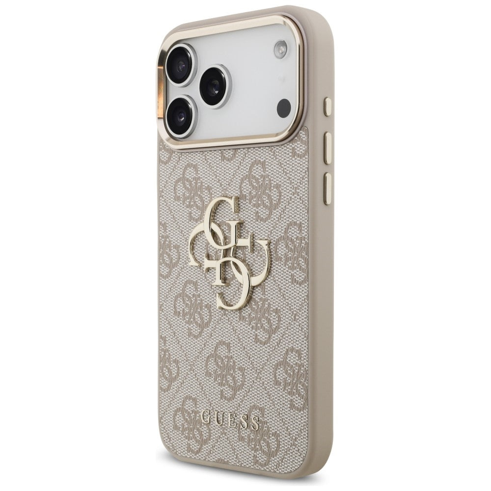 Guess 4G Big 4G Classic Logo dėklas skirtas iPhone 17 Pro Max / 18 Pro Max - Rožinis auksas -- iPhone 17 Pro Max / iPhone...