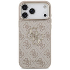 Guess 4G Big 4G Classic Logo dėklas skirtas iPhone 17 Pro Max / 18 Pro Max - Rožinis auksas -- iPhone 17 Pro Max / iPhone...