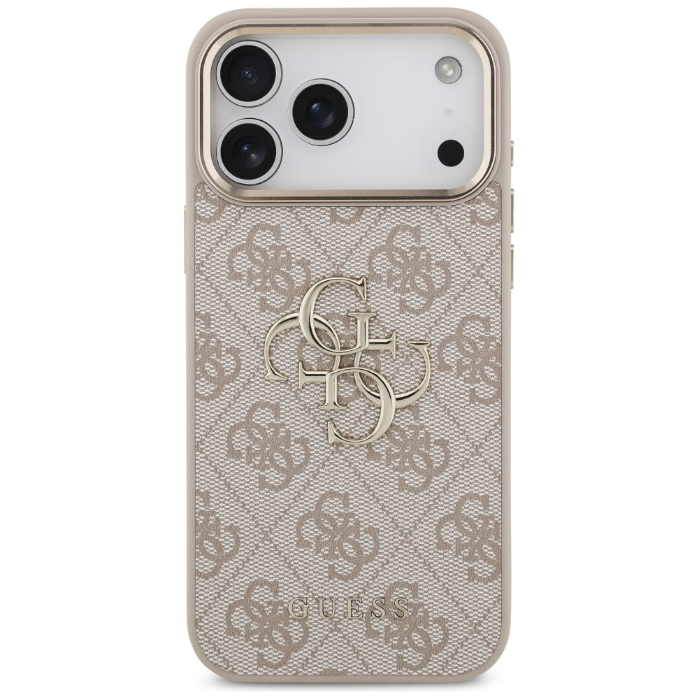 Guess 4G Big 4G Classic Logo dėklas skirtas iPhone 17 Pro Max / 18 Pro Max - Rožinis auksas -- iPhone 17 Pro Max / iPhone...