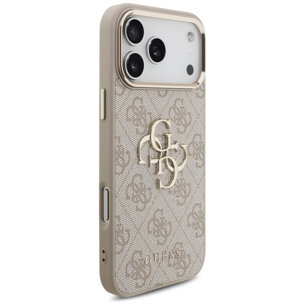 Guess 4G Big 4G Classic Logo dėklas skirtas iPhone 17 Pro Max / 18 Pro Max - Rožinis auksas -- iPhone 17 Pro Max / iPhone...