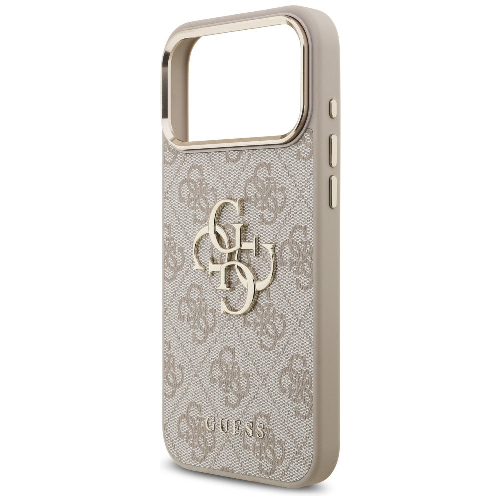 Guess 4G Big 4G Classic Logo dėklas skirtas iPhone 17 Pro Max / 18 Pro Max - Rožinis auksas -- iPhone 17 Pro Max / iPhone...