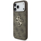 Guess 4G Big Logo dėklas skirtas iPhone 17 Pro / 18 Pro - Ruda -- iPhone 17 Pro / iPhone 18 Pro