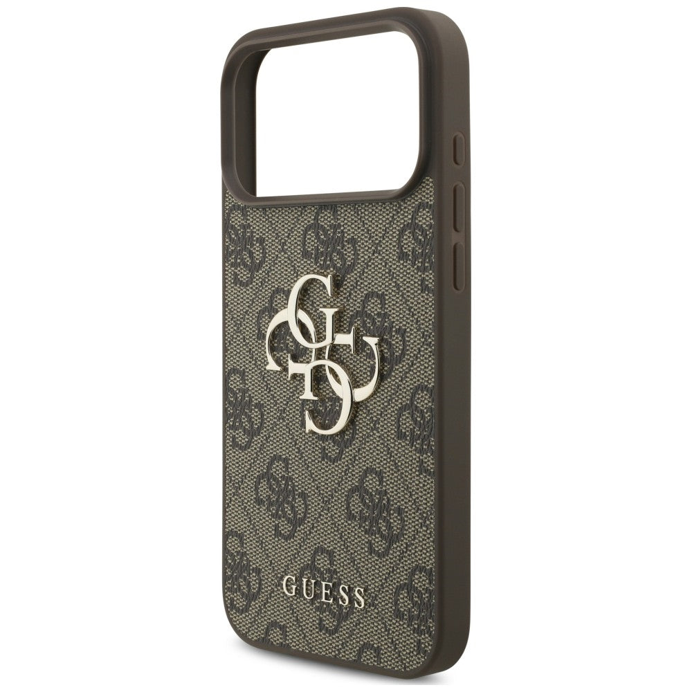 Guess 4G Big Logo dėklas skirtas iPhone 17 Pro / 18 Pro - Ruda -- iPhone 17 Pro / iPhone 18 Pro