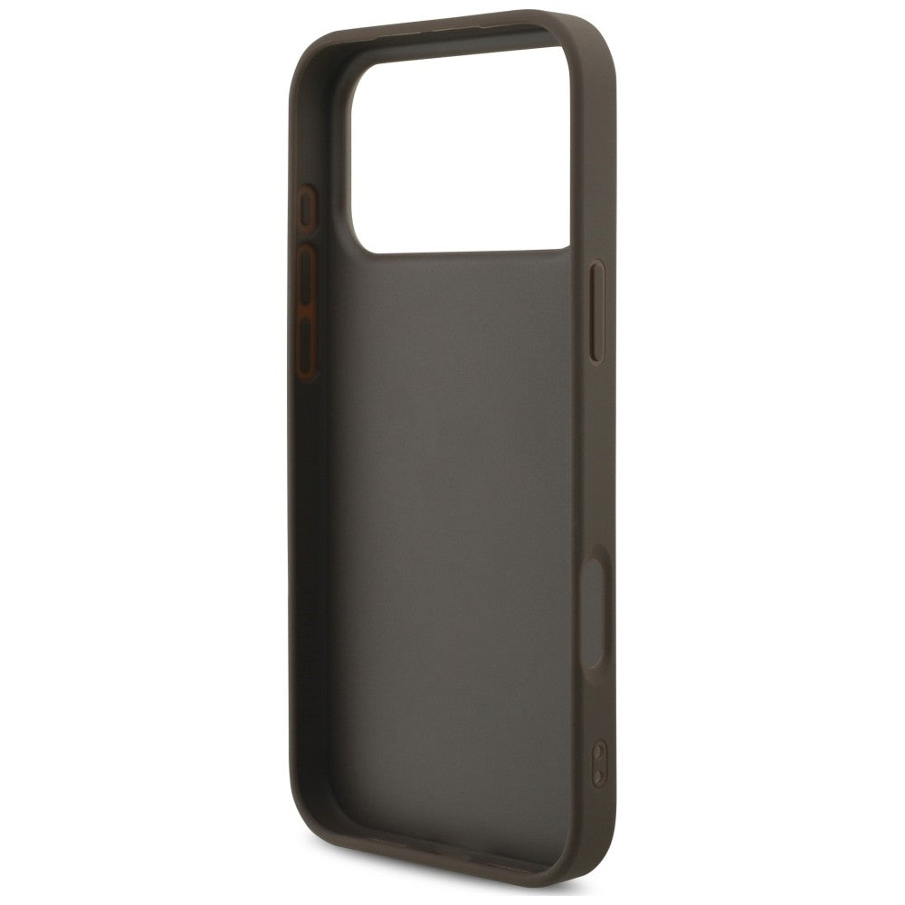 Guess 4G Big Logo dėklas skirtas iPhone 17 Pro / 18 Pro - Ruda -- iPhone 17 Pro / iPhone 18 Pro