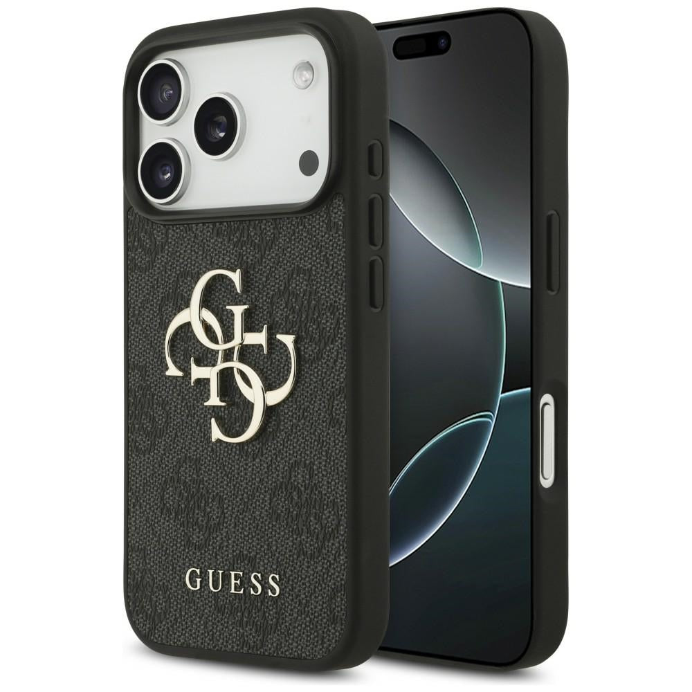 Guess 4G Big Logo dėklas skirtas iPhone 17 Pro / 18 Pro - Juoda -- iPhone 17 Pro / iPhone 18 Pro