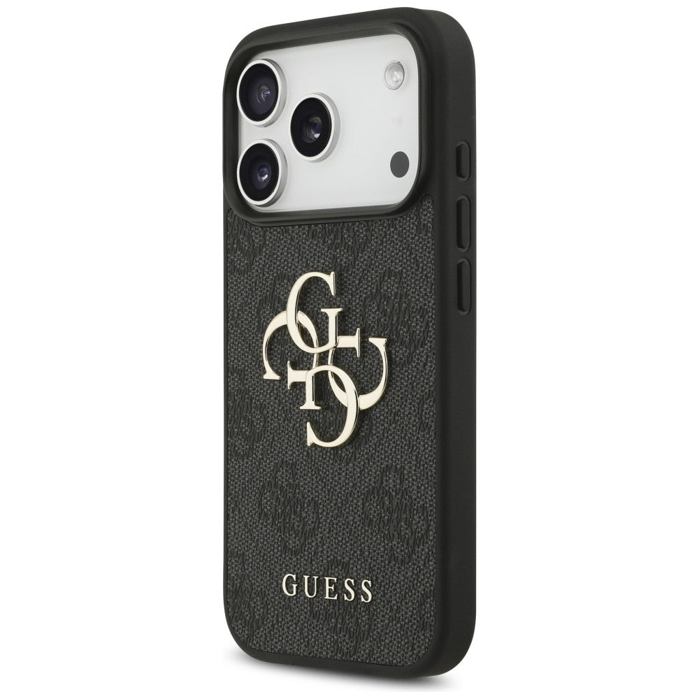 Guess 4G Big Logo dėklas skirtas iPhone 17 Pro / 18 Pro - Juoda -- iPhone 17 Pro / iPhone 18 Pro