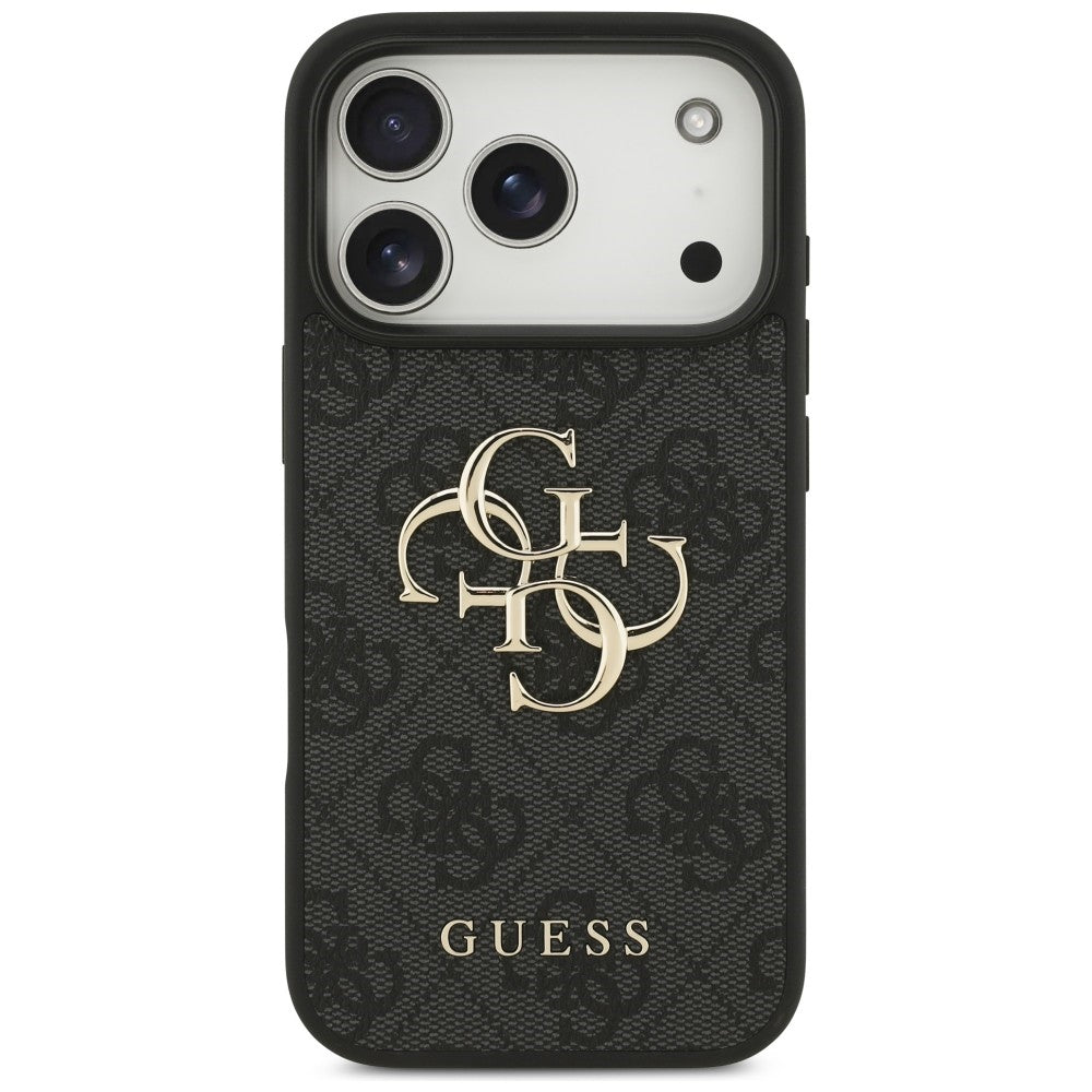 Guess 4G Big Logo dėklas skirtas iPhone 17 Pro / 18 Pro - Juoda -- iPhone 17 Pro / iPhone 18 Pro