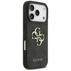 Guess 4G Big Logo dėklas skirtas iPhone 17 Pro / 18 Pro - Juoda -- iPhone 17 Pro / iPhone 18 Pro