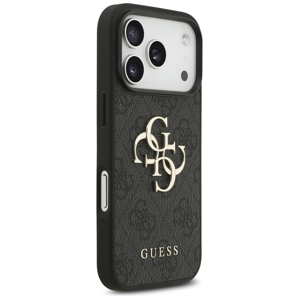 Guess 4G Big Logo dėklas skirtas iPhone 17 Pro / 18 Pro - Juoda -- iPhone 17 Pro / iPhone 18 Pro