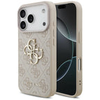 Guess 4G Big Logo dėklas skirtas iPhone 17 Pro / 18 Pro - Rožinė -- iPhone 17 Pro / iPhone 18 Pro